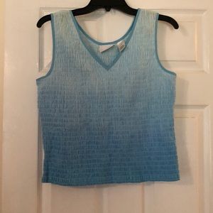 Liz Claiborne smocked tank. Size medium.